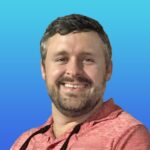 Chance Morris, Client Partner at Mavens, smiling in professional headshot against a blue gradient background.